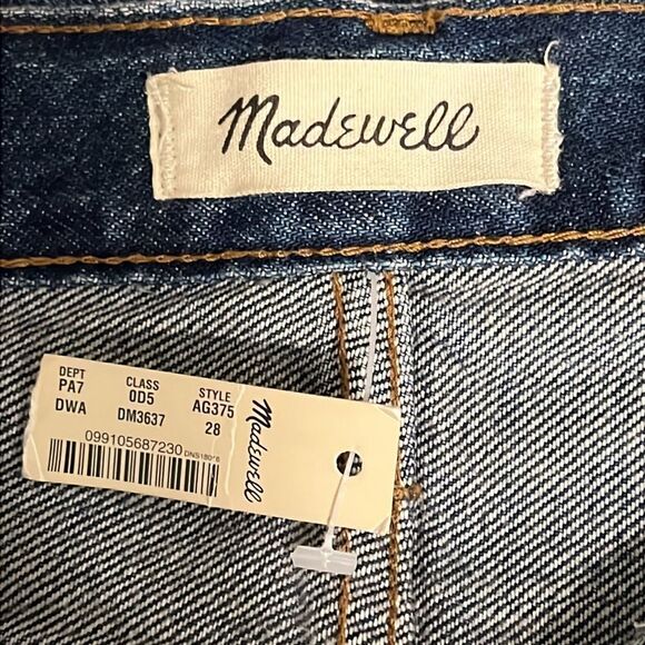 Madewell Blue High Rise Ankle Length The Mom‎ Jeans Size 28 NWT - Picture 10 of 12